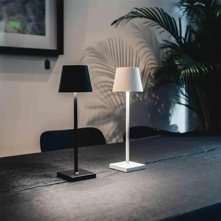 Alexa-enabled waterproof LED table lamp - minimalist design and voice control 