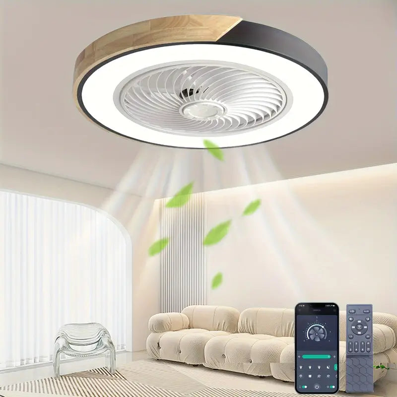 Stropní ventilátor - tichá LED osvětlení s ventilátorem a dálkovým ovládáním