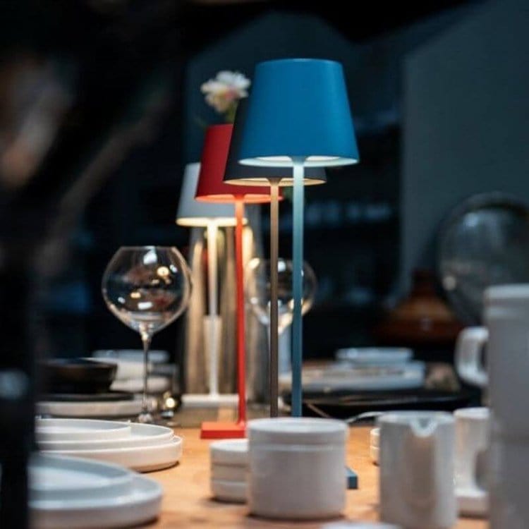 Alexa-enabled waterproof LED table lamp - minimalist design and voice control 