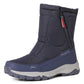 Botas de invierno para mujer con cremallera lateral – botas de nieve impermeables, antideslizantes y duraderas con forro cálido