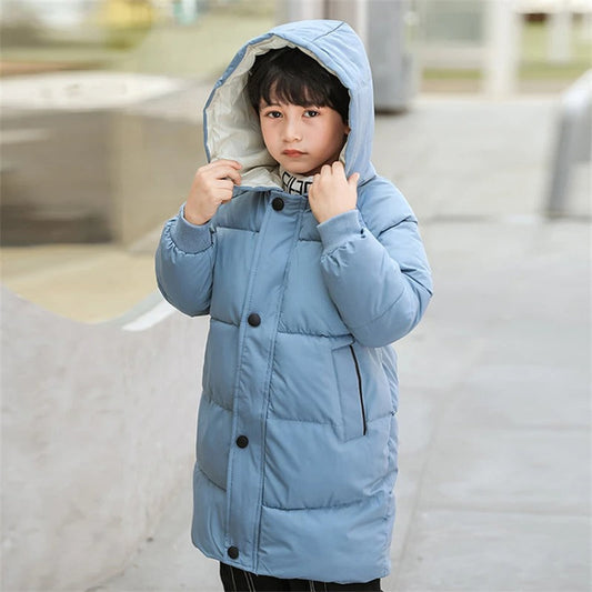 Jaqueta parka de inverno quente para crianças