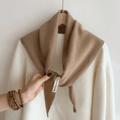 CosyWrap - triangular wool scarf for women as a head scarf or warm cape