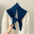 CosyWrap - triangular wool scarf for women as a head scarf or warm cape
