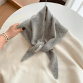 CosyWrap - triangular wool scarf for women as a head scarf or warm cape