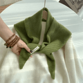 CosyWrap - triangular wool scarf for women as a head scarf or warm cape