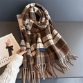 WarmElegance - Bufanda de diseño otoño/invierno en suave cachemira con aspecto de pashmina
