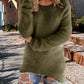 Women's long-sleeved shirt with a soft surface and a relaxed fit