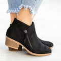 Orthopedic leather boots for women - autumn edition