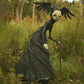MysticWitch | Sculpturi de vrăjitoare înfricoșătoare - artă întunecată, bizară, decorațiuni de Halloween, decorare gotică pentru locuință