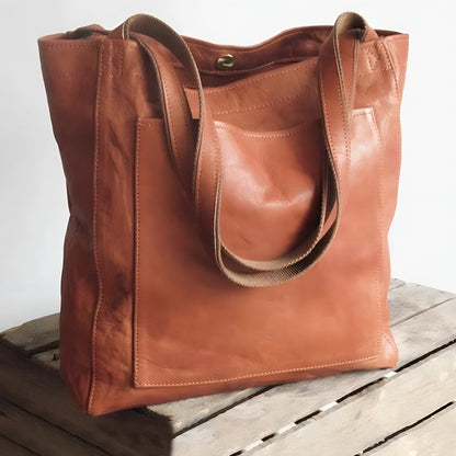 Håndlavet stilfuld lædertaske - Kadenoshop