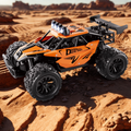 Remote-controlled car with body and lights