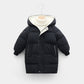 Jaqueta parka de inverno quente para crianças