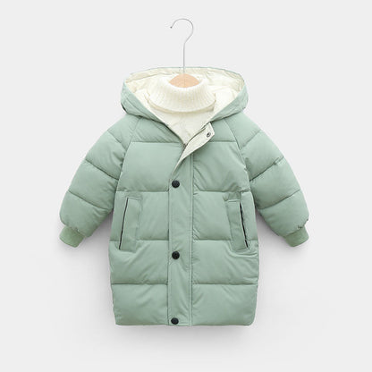 Jaqueta parka de inverno quente para crianças