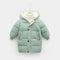 Jaqueta parka de inverno quente para crianças