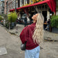 Liva | Oversized jakke lavet af vegansk læder