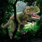 Távirányítós dinoszaurusz játék, amely jár és ordít