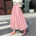 Knit skirt in autumn style