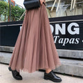 Knit skirt in autumn style