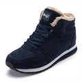 Casual warm winter shoes for men - High trainers with fur lining