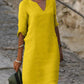 Josette | Elegant kjole med V-hals