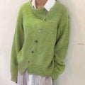 Kvinder - Cardigan i kashmir - Behagelig knapstolpe - Elegant, blød strik til kvinder med stil