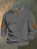COOPER - RIPPED SWEATER MIT HOHEM KRAGEN