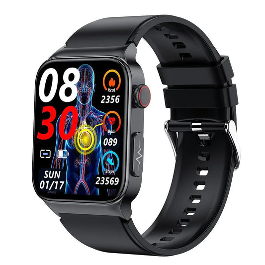 Chytré hodinky Měřič cukru v krvi EKG Srdeční frekvence Fitness tracker