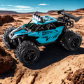 Remote-controlled car with body and lights