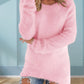 Women's long-sleeved shirt with a soft surface and a relaxed fit