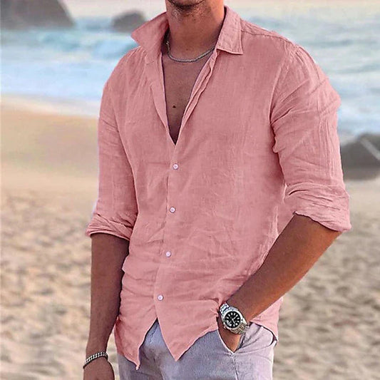 Zander | Camisa de linho leve, respirável e elegante para homens